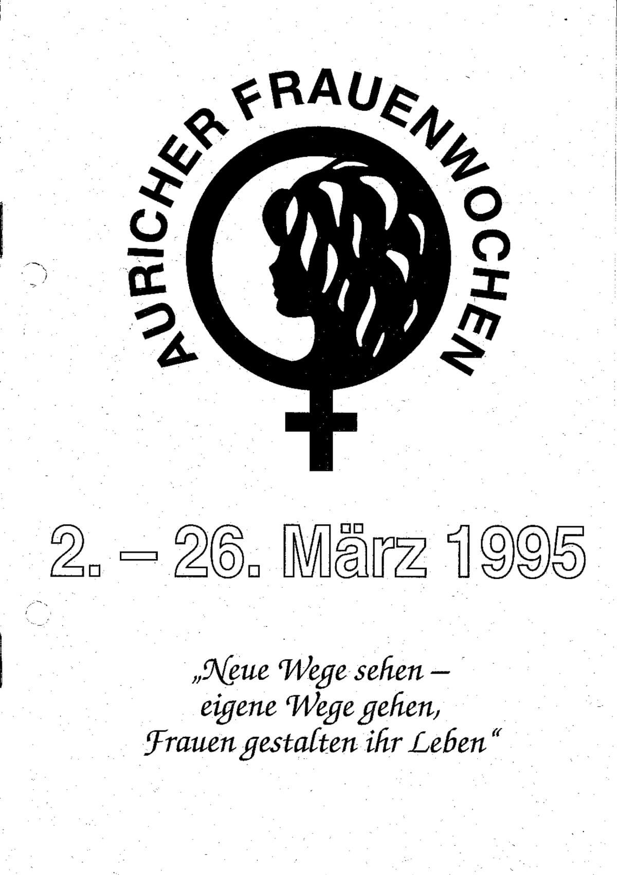 Programmheft 1995 anschauen – Auricher Frauenwochen